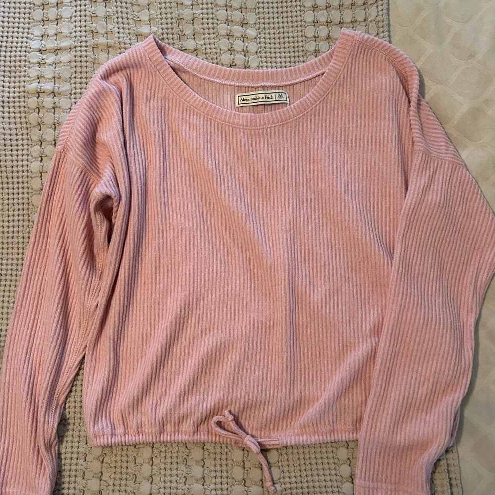 Abercrombie & Fitch Pink Ribbed Women's Top